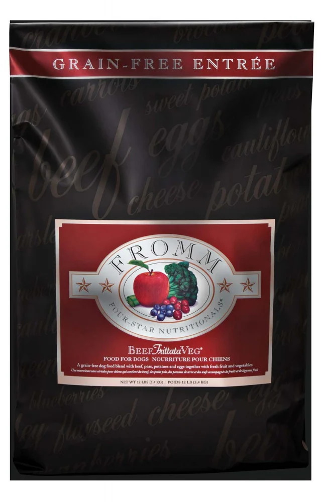 FROMM Four Star Beef Frittata Veg Recipe Dry Dog Food. 26-lb