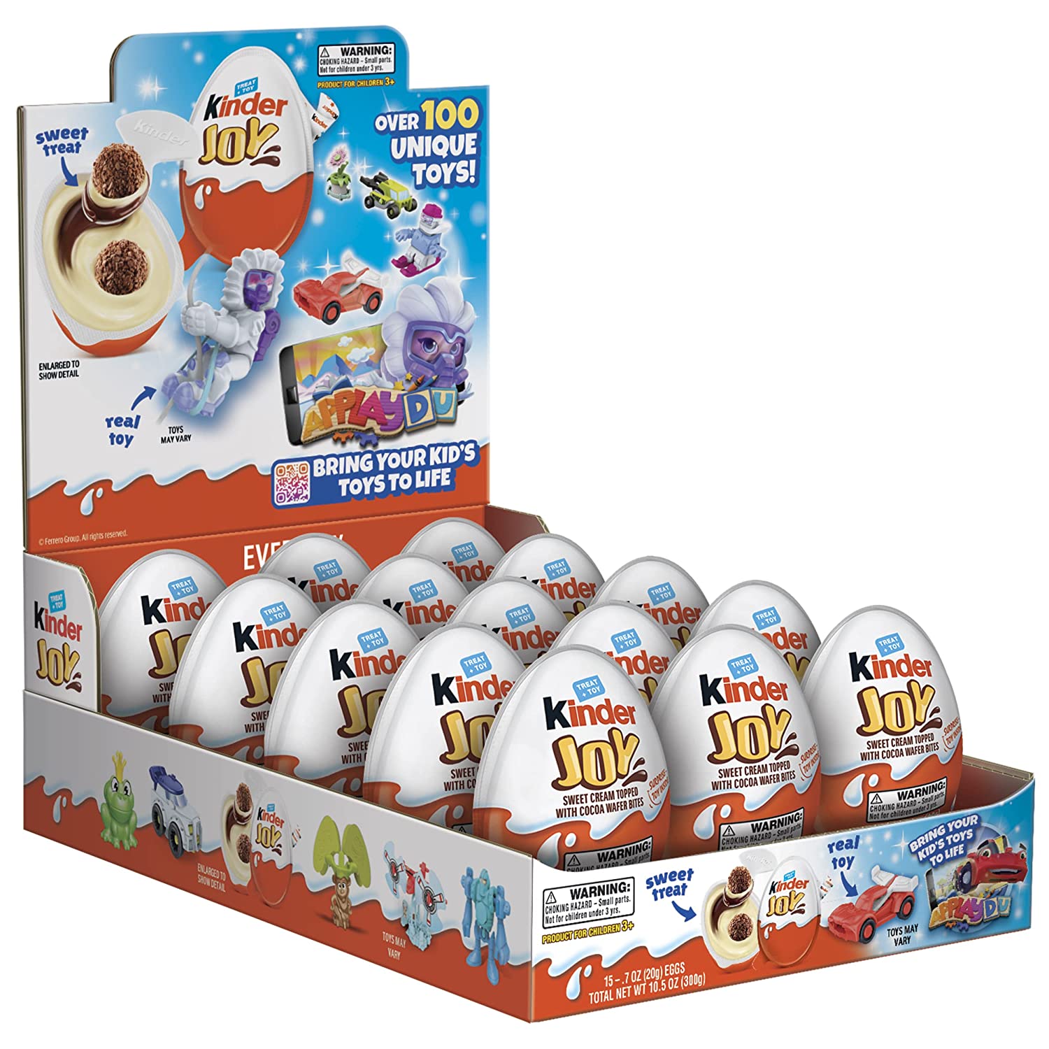 Kinder Joy Eggs. Individually Wrapped Bulk Chocolate Candy Easter Eggs