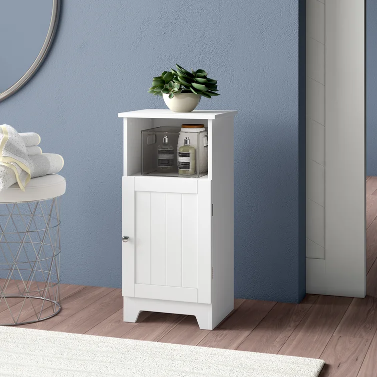 Rebrilliant Freestanding Bathroom Cabinet. White