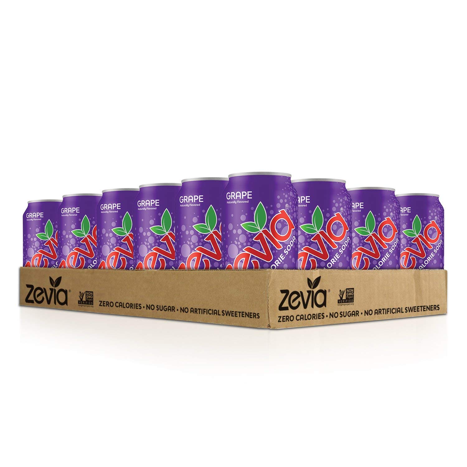 Zevia Zero Calorie Soda. Grape. 12 Ounce Cans (Pack of 24)