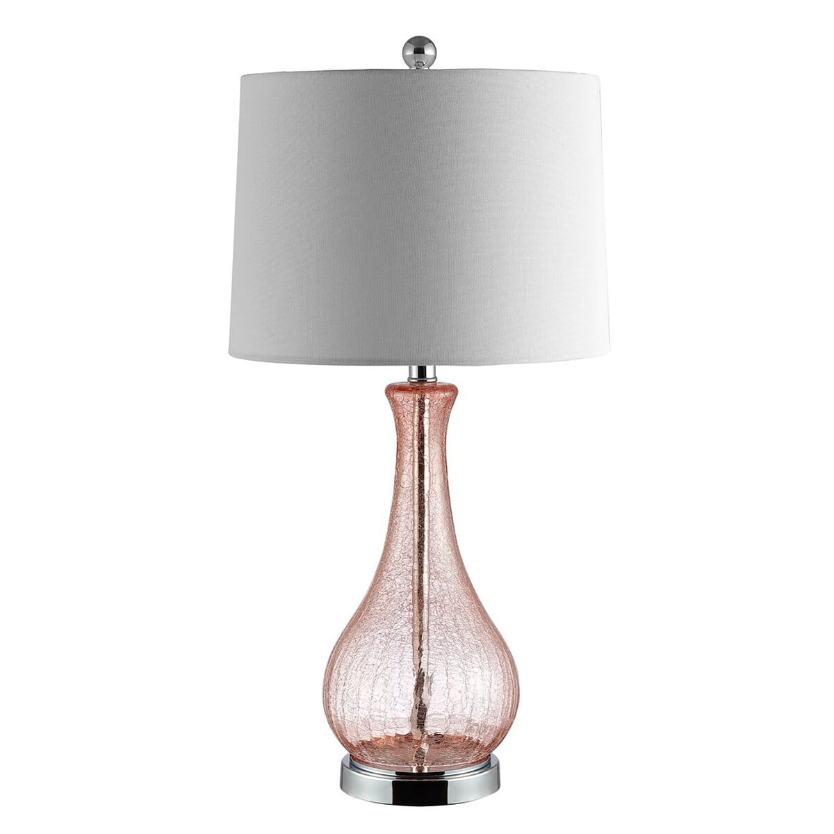 SAFAVIEH Finnley Contemporary Chic with USB Port Table Lamp. Blush