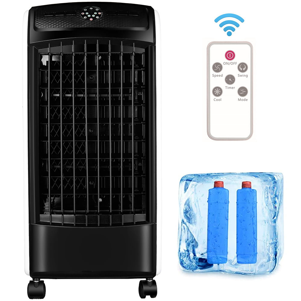 Inolait 3-in-1 Portable Evaporative Air Cooler Fan Humidify with with Remote Control Casters for Indoor