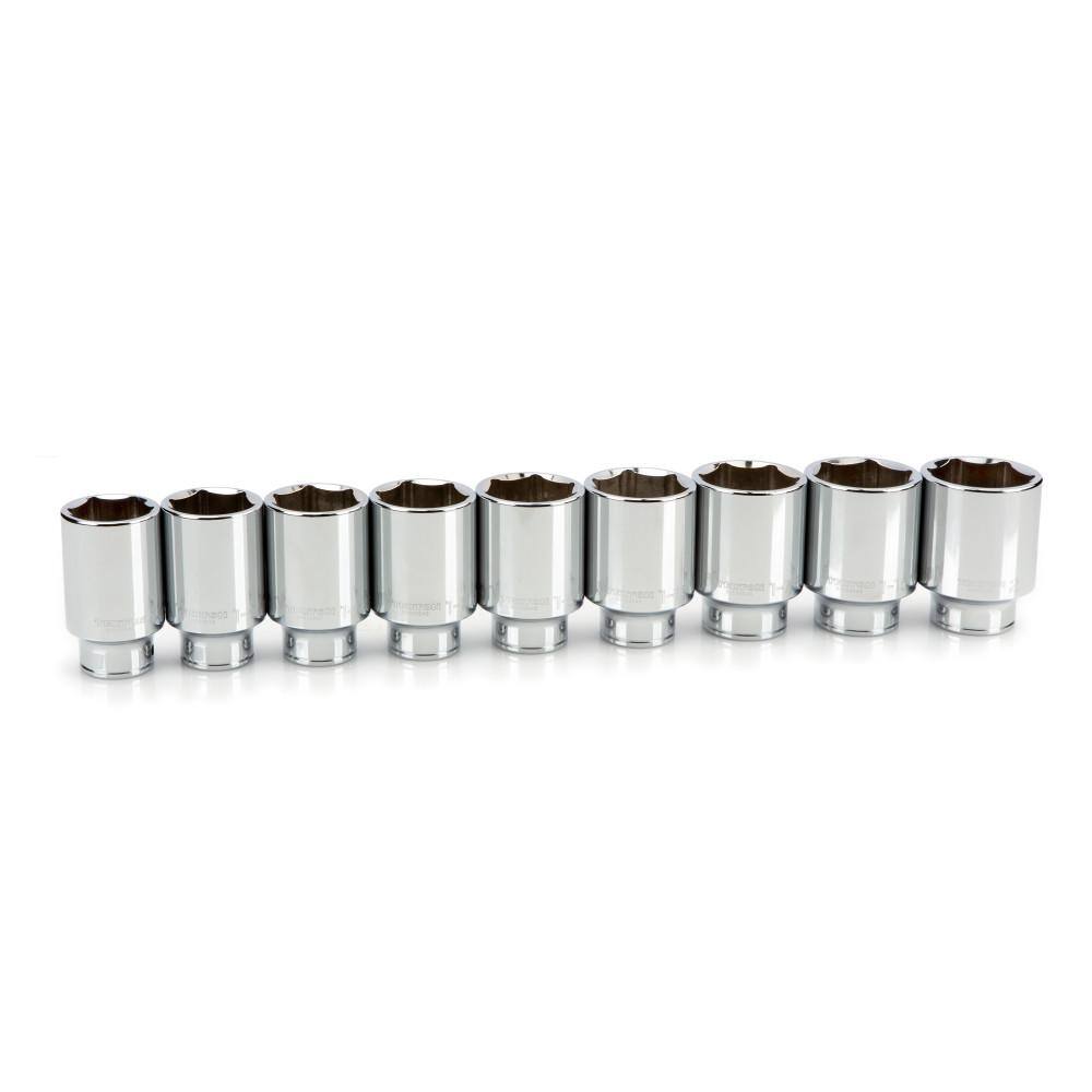 TEKTON SHD93035 3/4 in. Drive Deep 6-Point Socket Set. 1-1/2 in. - 2 in. (9-Piece)