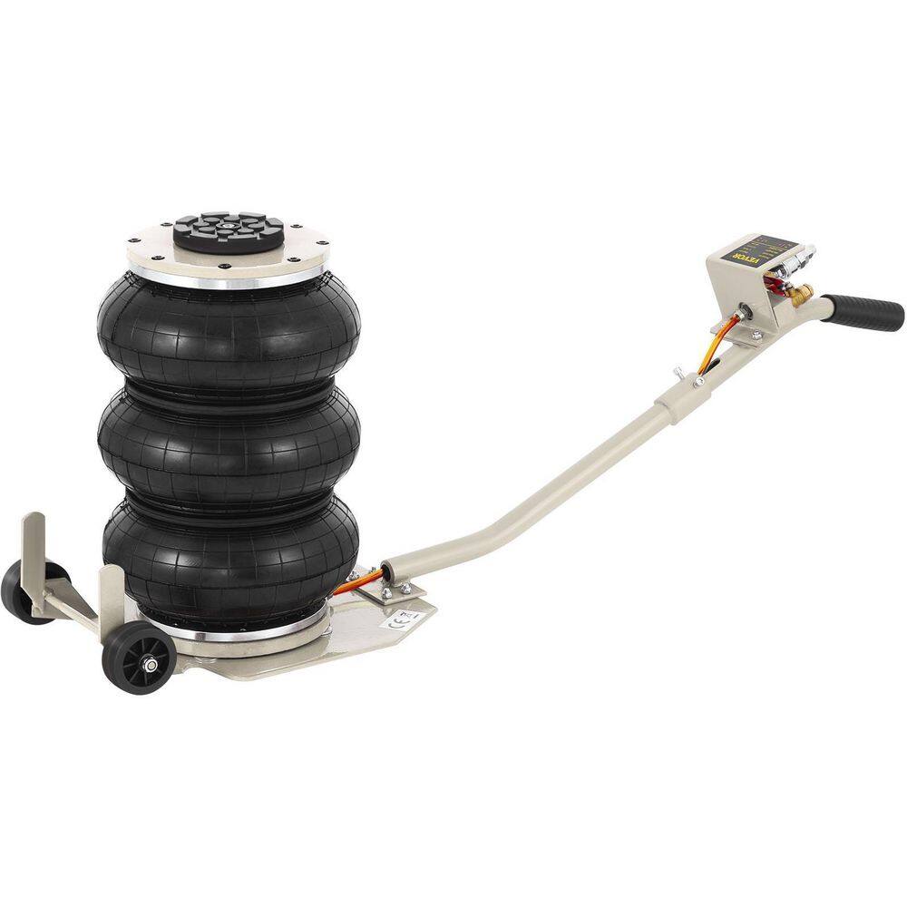 VEVOR 3BCQQJD0000000001V0 3 Bag Air Jack 6600 lbs. Capacity Pneumatic Jack 16 in. Lifting Height Pneumatic Air Jack