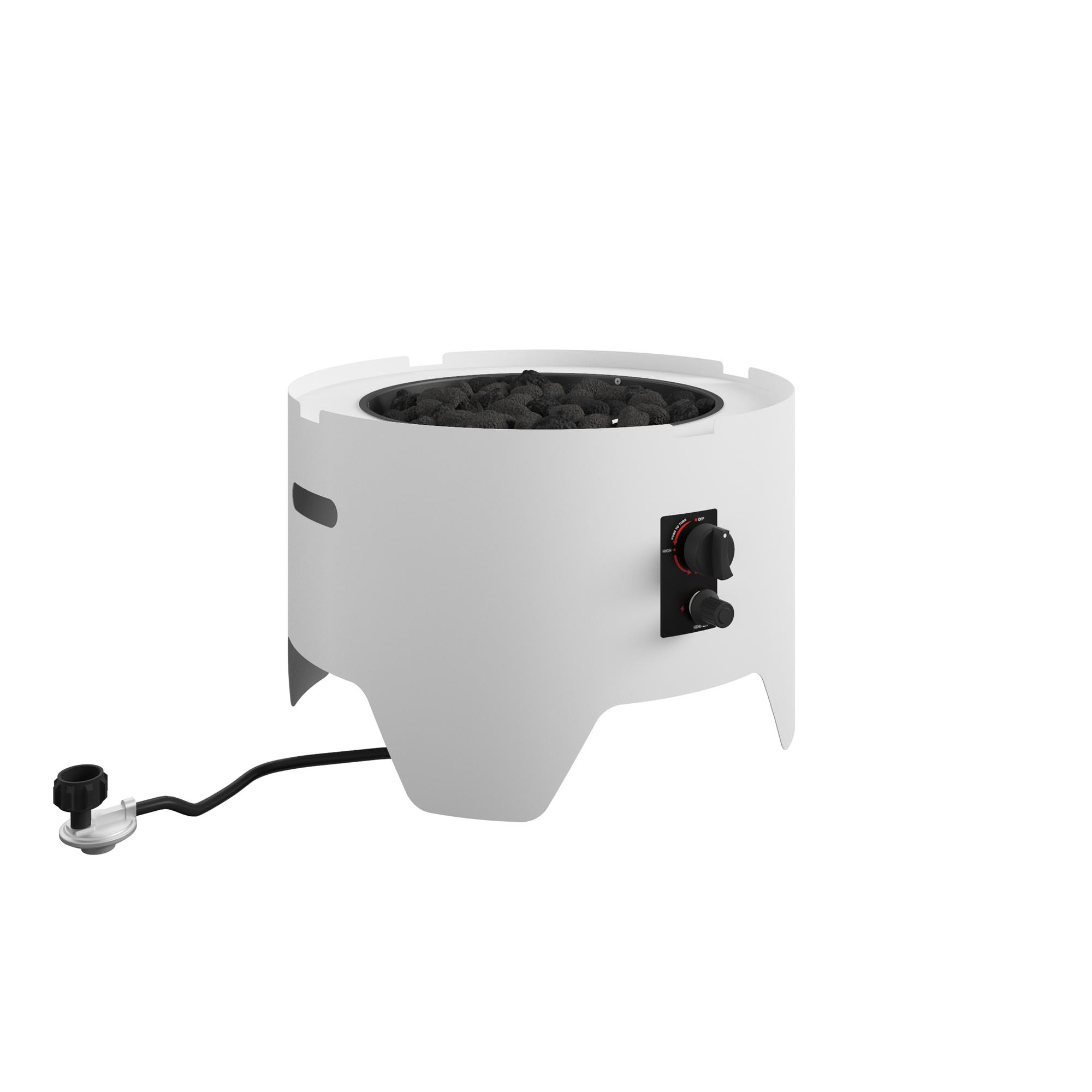 CosmoLiving by Cosmopolitan. Astra Collection. 23″ Fire Pit. White