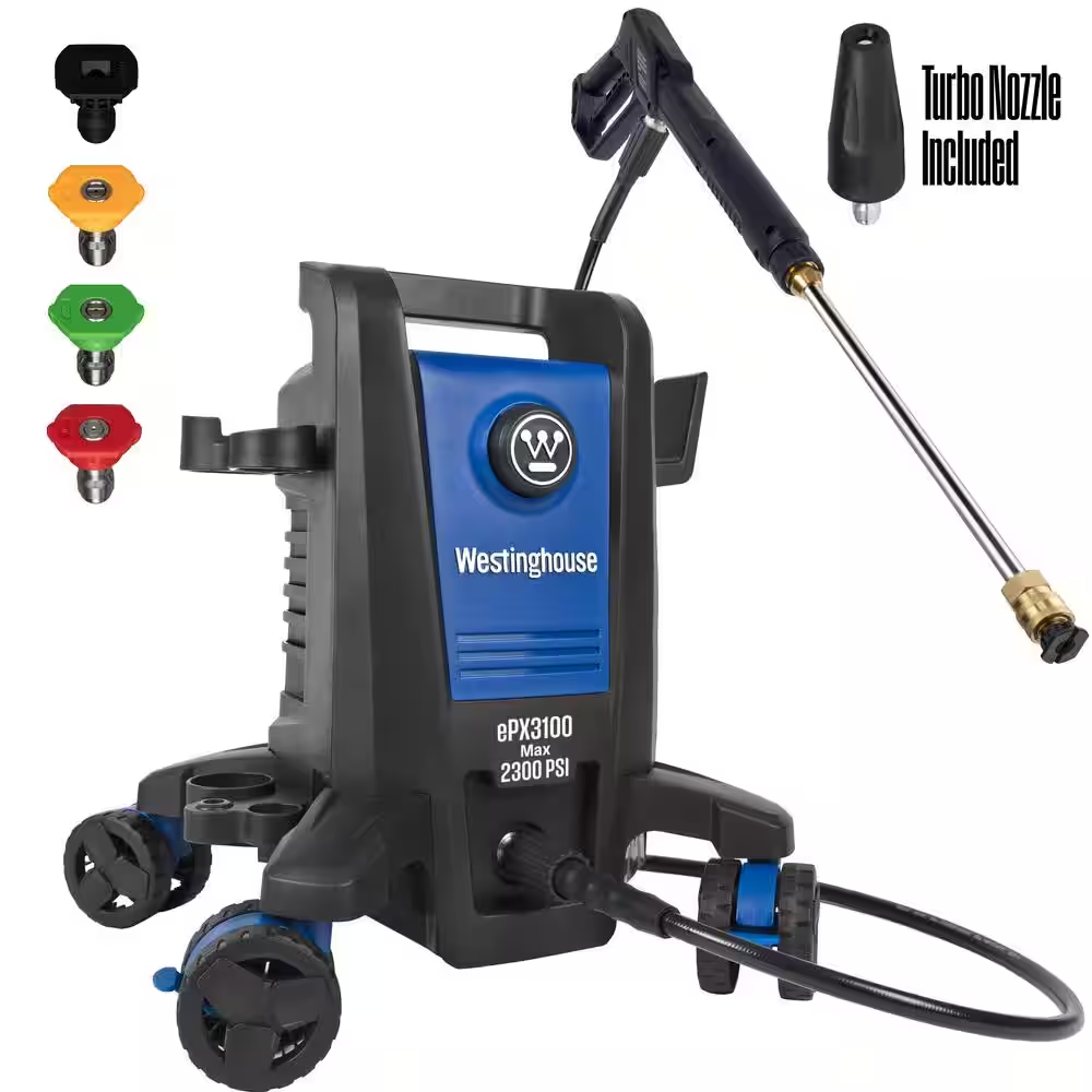 Westinghouse ePX3050 ePX 2050 PSI 1.76 GPM Electric Pressure Washer with Anti-Tipping Technology