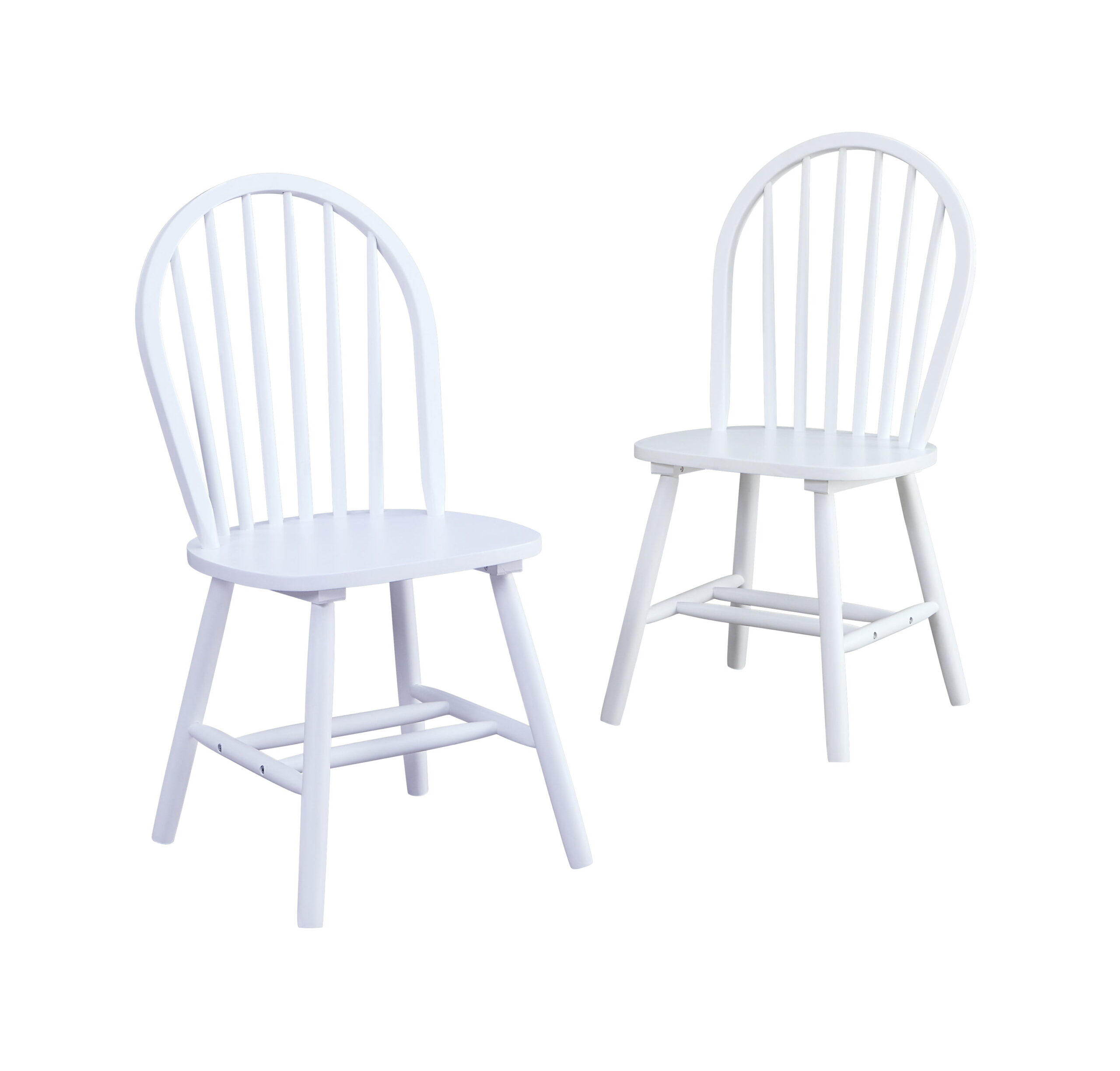 Better Homes and Gardens Autumn Lane Windsor Solid Wood Dining Chairs. Set of 2. Solid White