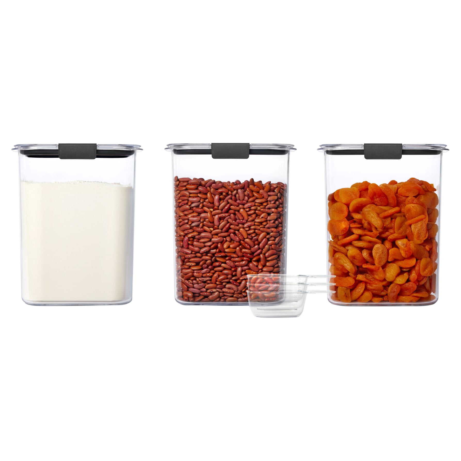 Rubbermaid Brilliance Pantry 3-Piece Set. Clear and Airtight Food and Pantry Storage Containers