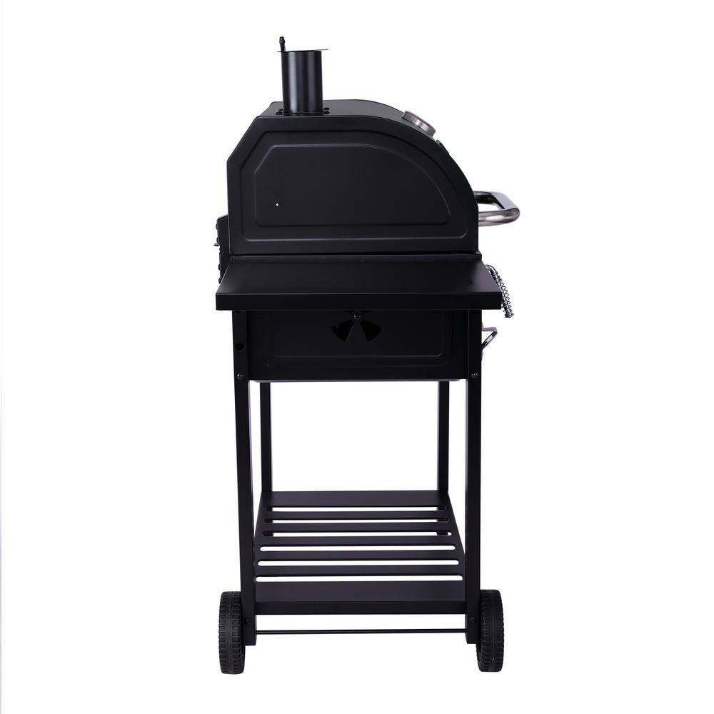 Royal Gourmet CD1824AX Charcoal Grill with 2 Side Table in Black