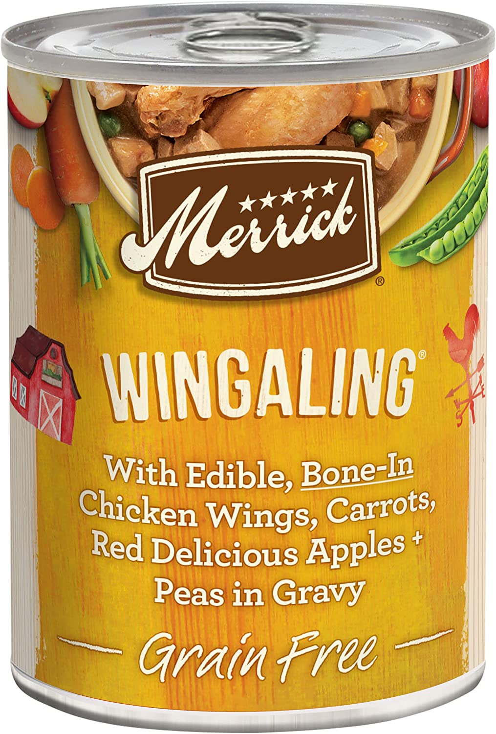 Merrick Grain Free Wingaling All Breed Sizes Canned Wet Dog Food  (Case of 12)