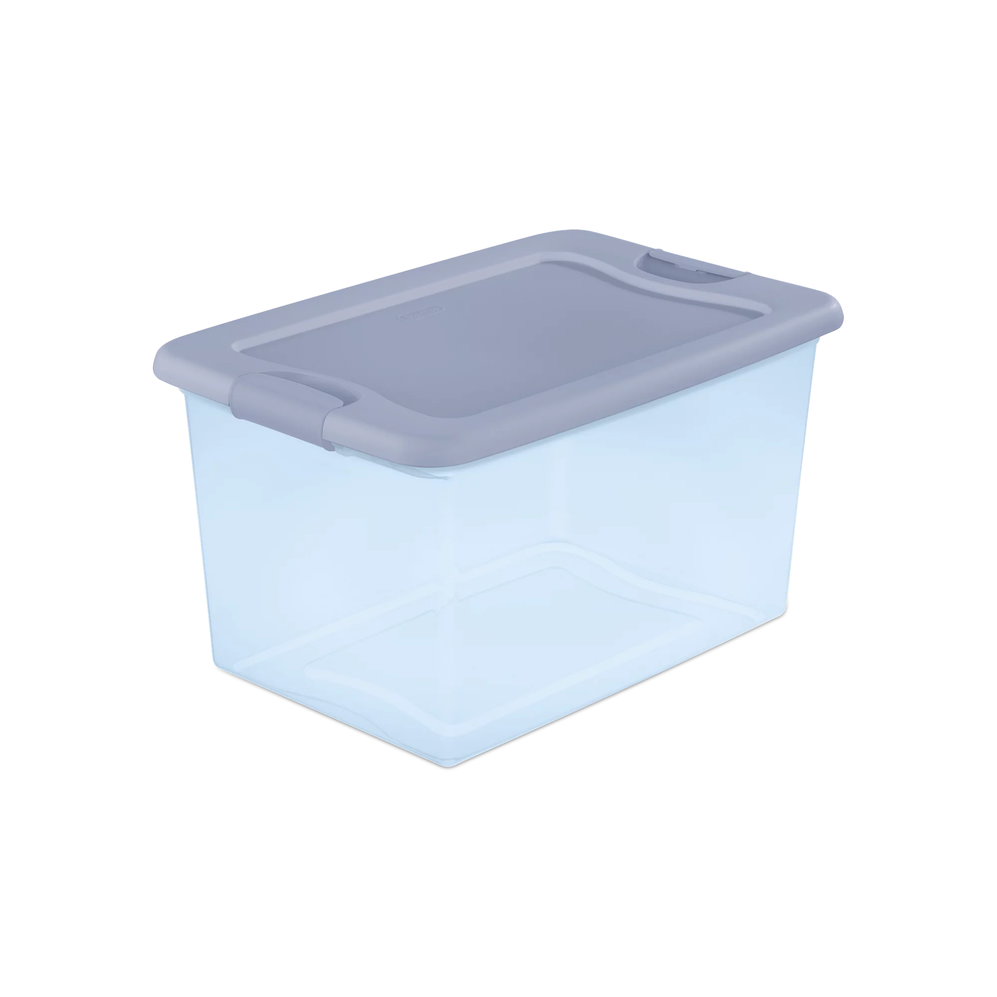 Sterilite 64 Qt. Latching Box Plastic. Blue Tint. Set of 6