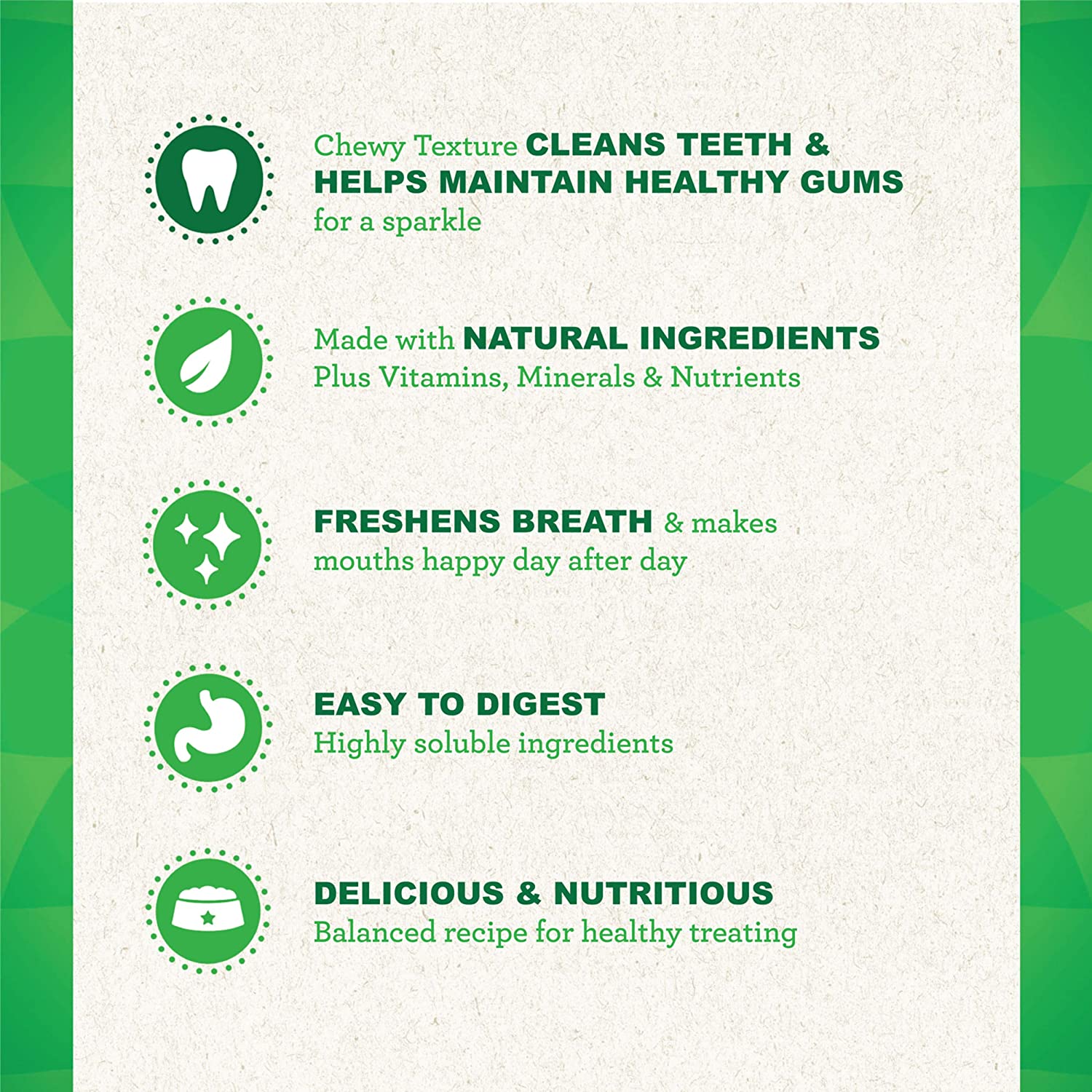 Greenies Original Teenie Natural Dental Dog Treats. 130 Treats