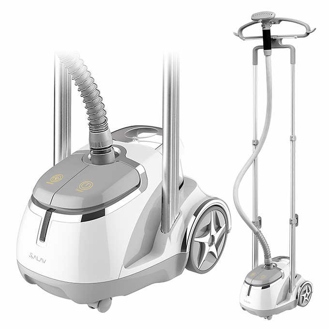 SALAV GS45-DJ Professional Dual Bar Garment Steamer with Foot Pedal Controls