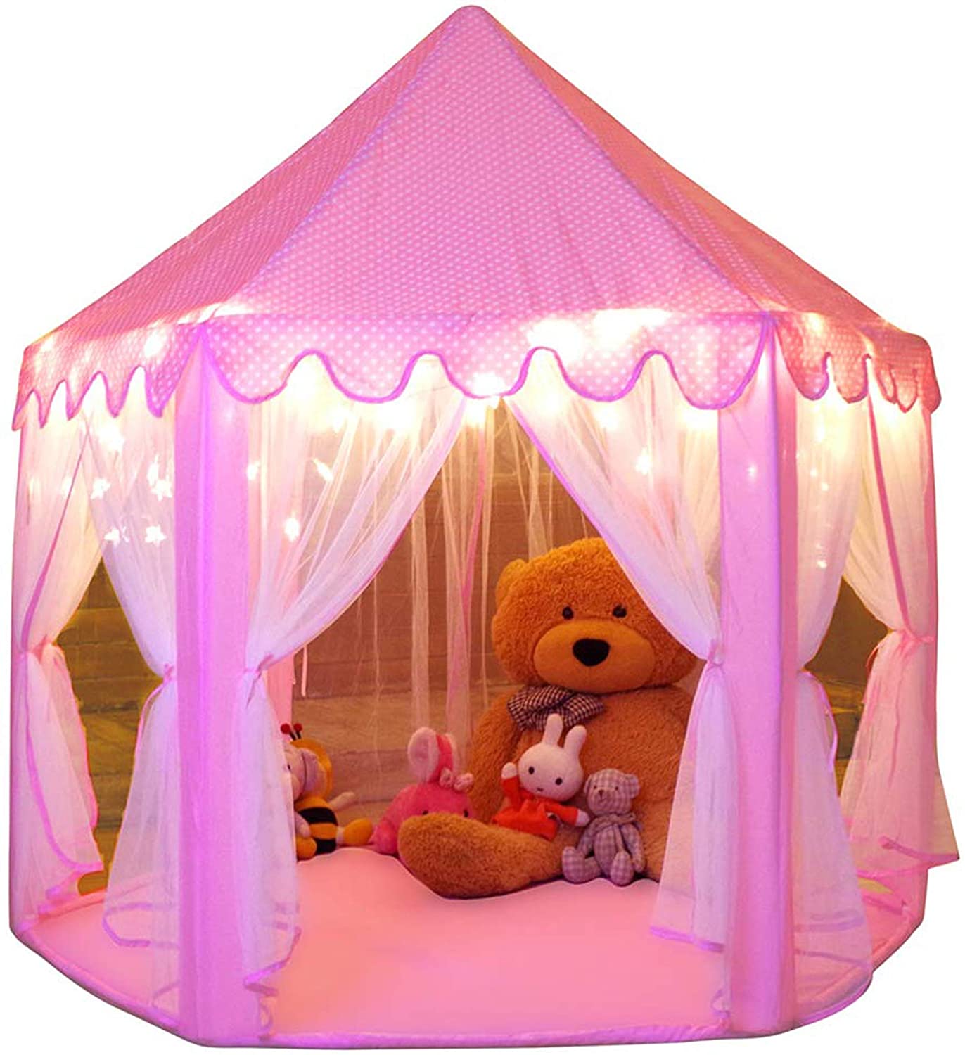 Monobeach Princess Tent Girls. Castle Play Tent with Star