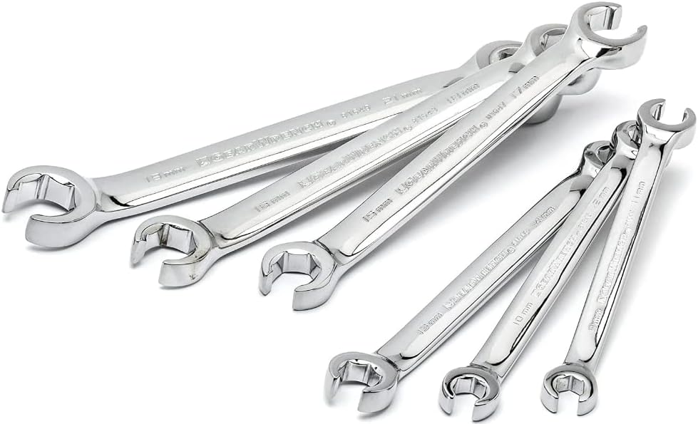 GEARWRENCH 6 Pc. Flare Nut Wrench Set. Metric - 81906