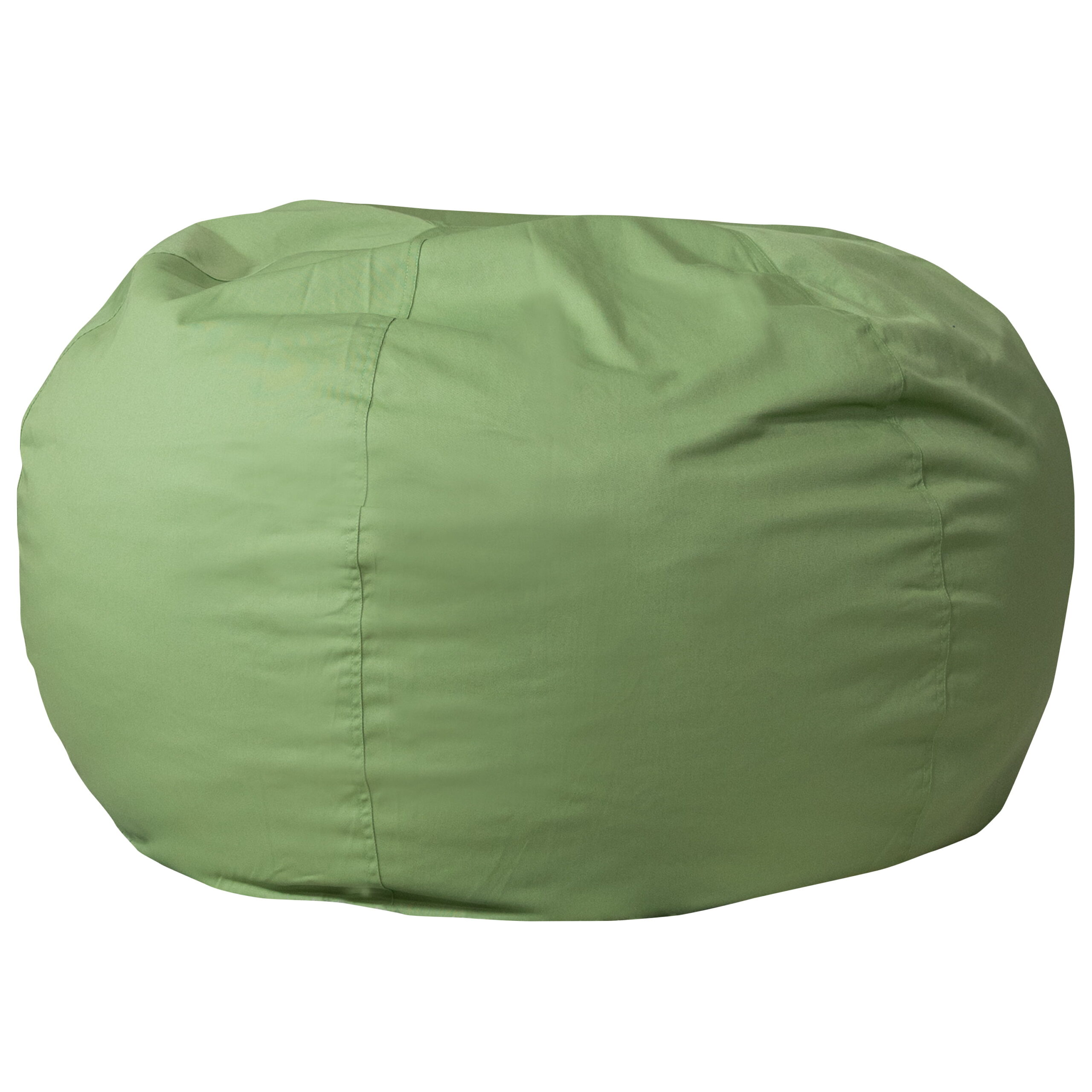 Flash Furniture Oversized Solid Green Refillable Bean Bag Chair for All Ages