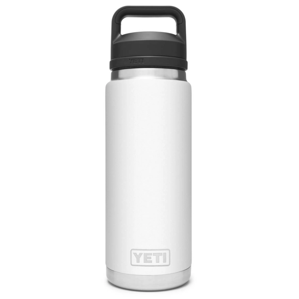 YETI Rambler 26 oz Bottle. Vacuum Insulated. Stainless Steel with Chug Cap. White