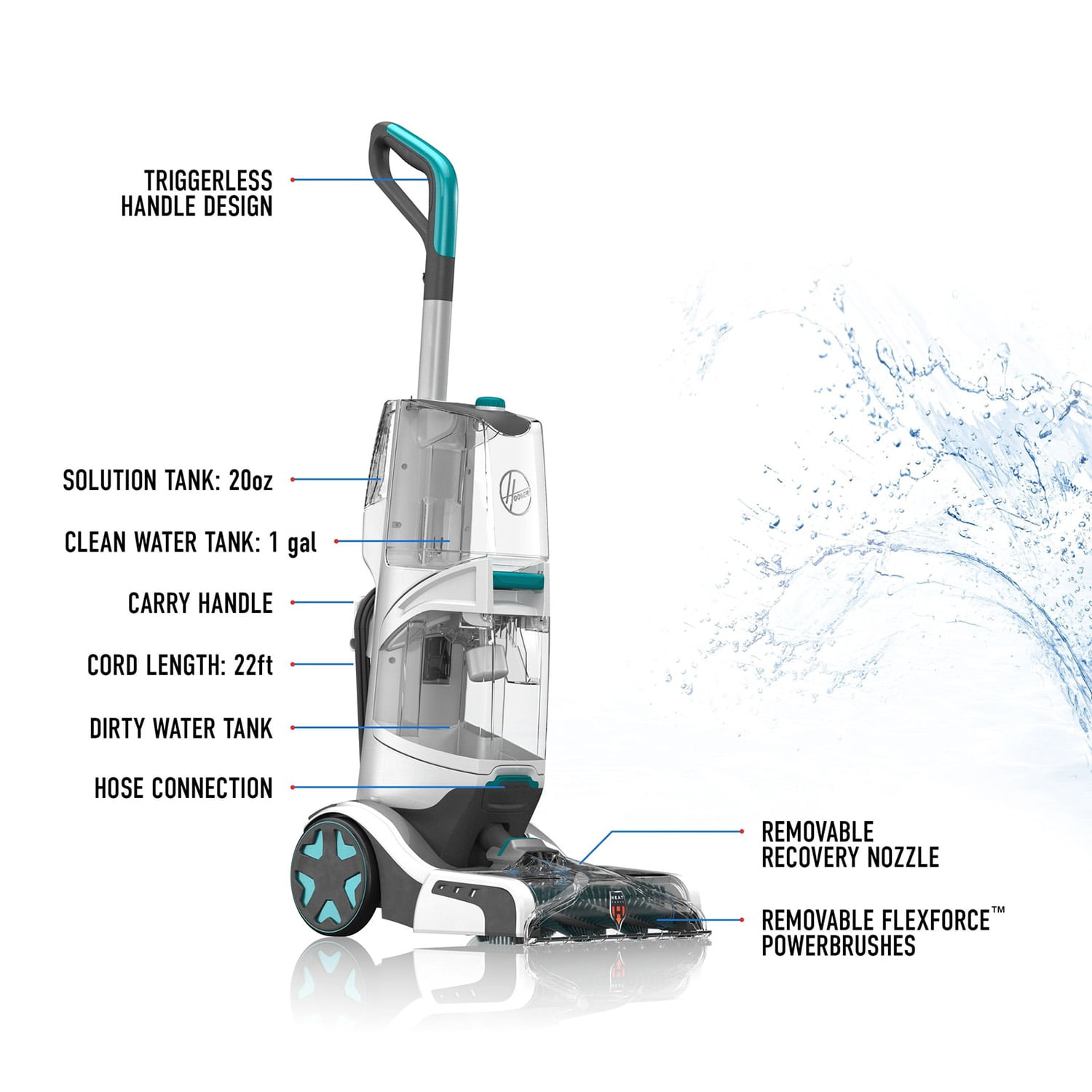 Hoover SmartWash Automatic Carpet Cleaner. FH52001