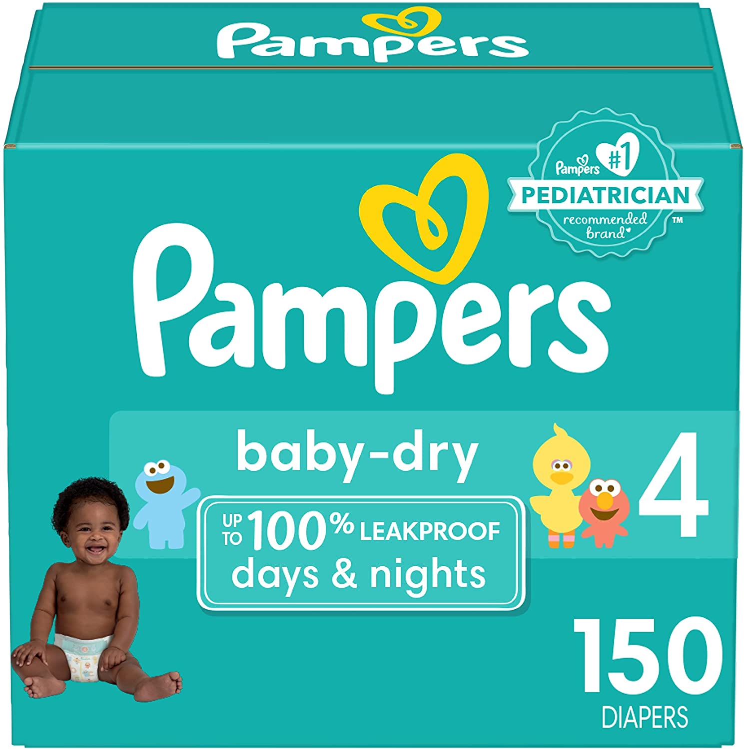 Pampers Baby Dry Diapers Size 4 150 Count