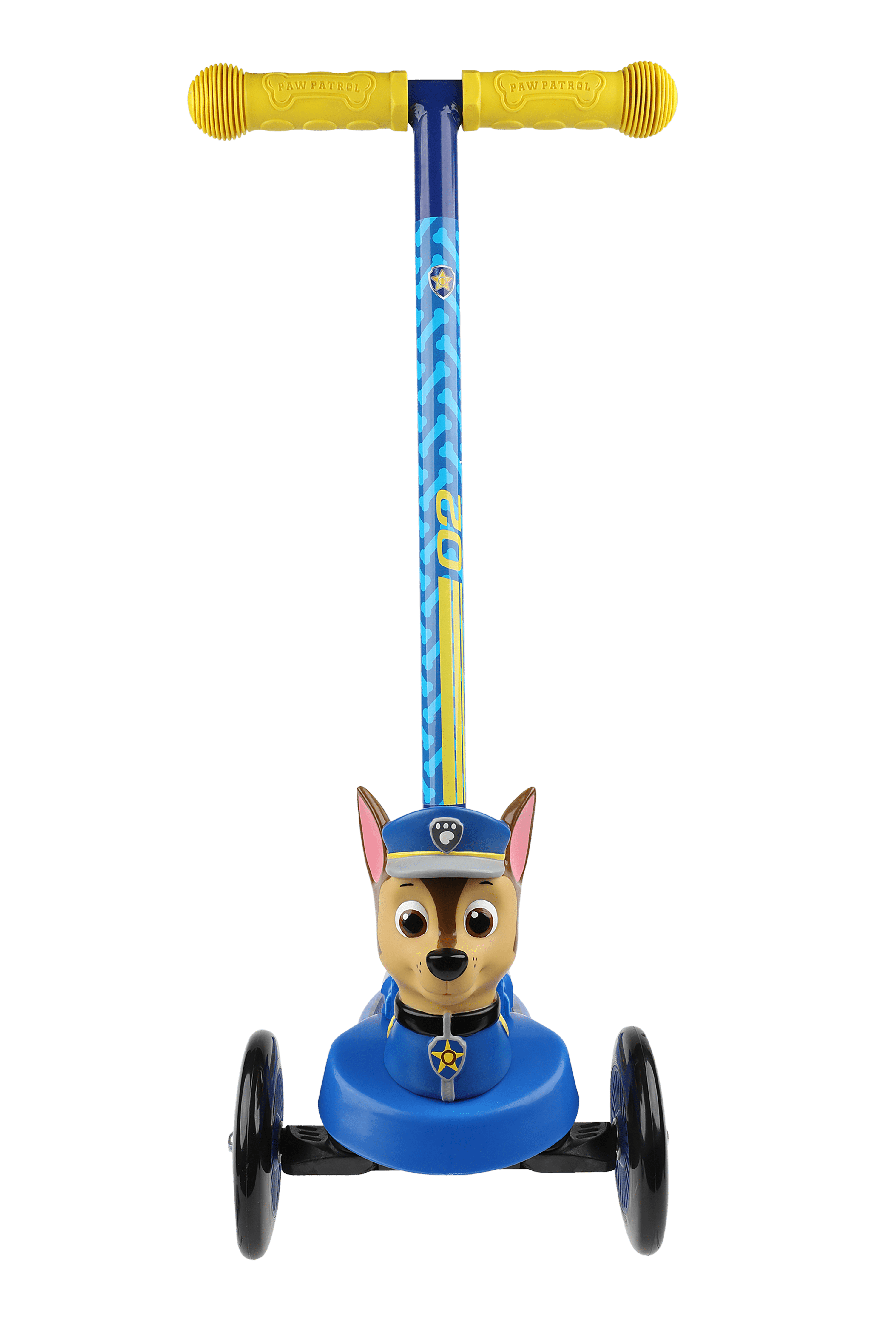 Paw Patrol Chase 3D Scooter with 3 Wheels Tilt and Turn. For Toddlers Ages 3+
