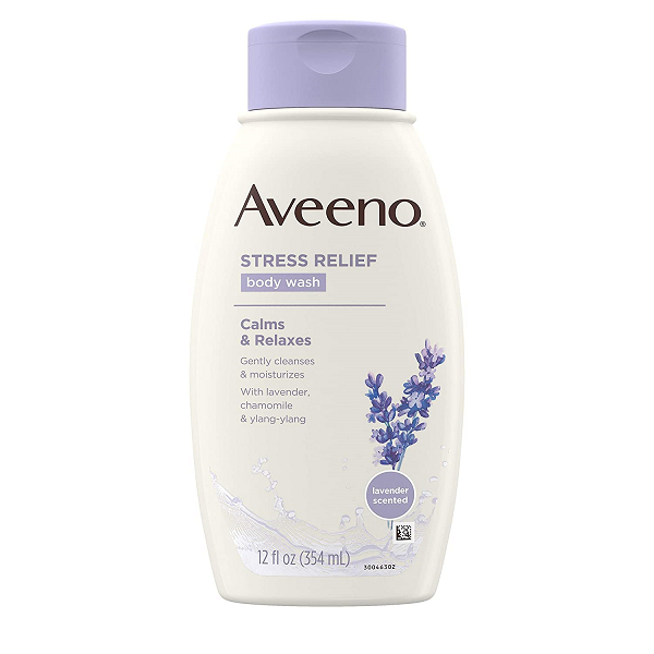 Aveeno Stress Relief Body Wash with Soothing Oat. Lavender. Chamomile