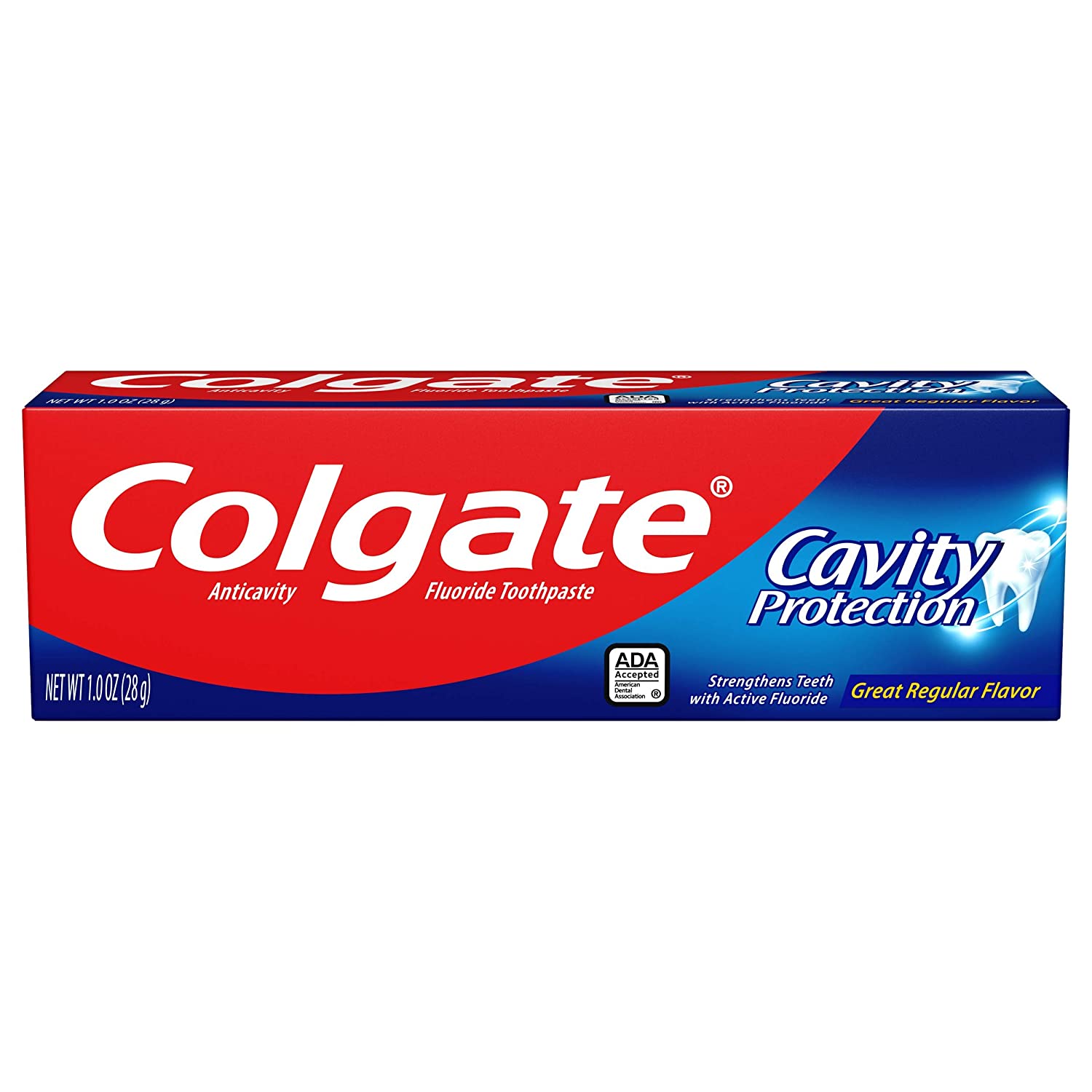 Colgate Cavity Protection Travel Toothpaste with Fluoride. TSA Approved Size