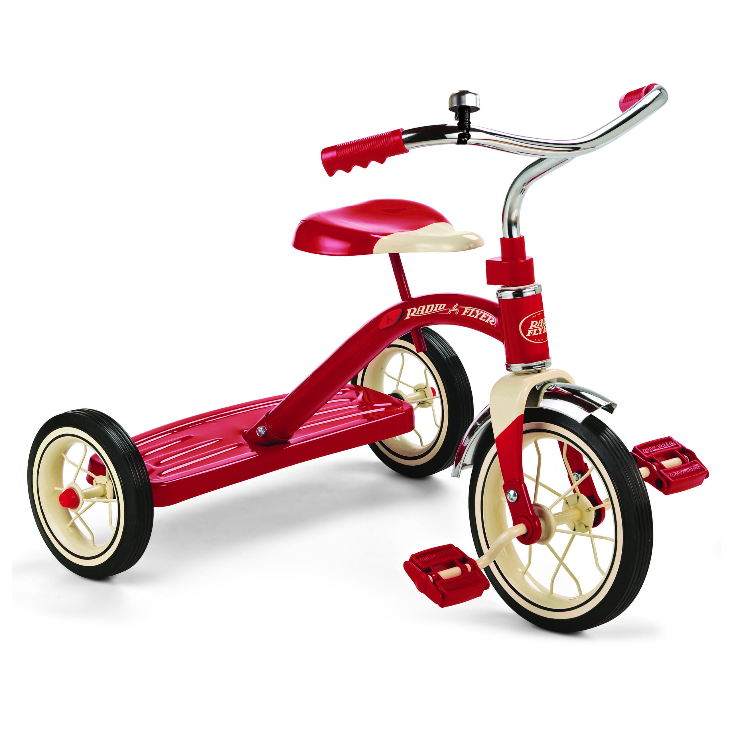 Radio Flyer Classic 10 Inch Toddler Tricycle with Rubber Tires and Steel Frame