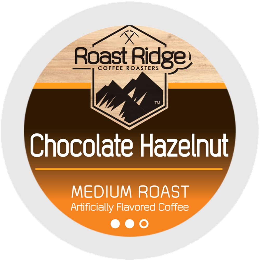 Roast Ridge Single Serve Coffee Pods for Keurig K-cup Brewers Chocolate Hazelnut Blend Medium Roast 100 Count