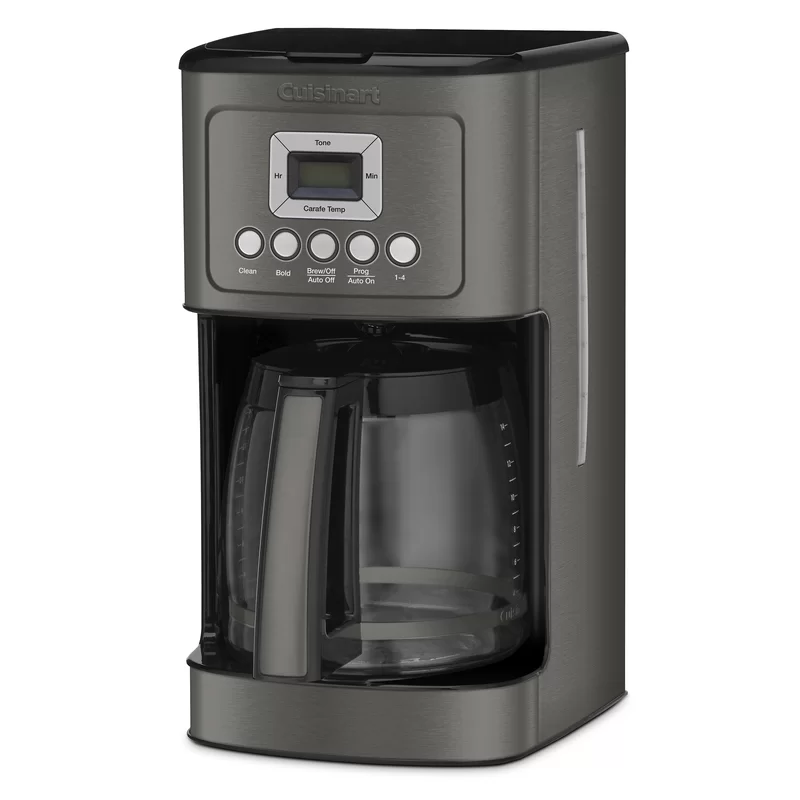 Cuisinart DCC-3200BKSP1 Perfectemp 14 Cup Progammable with Glass Carafe Coffee Maker. Black Stainless Steel