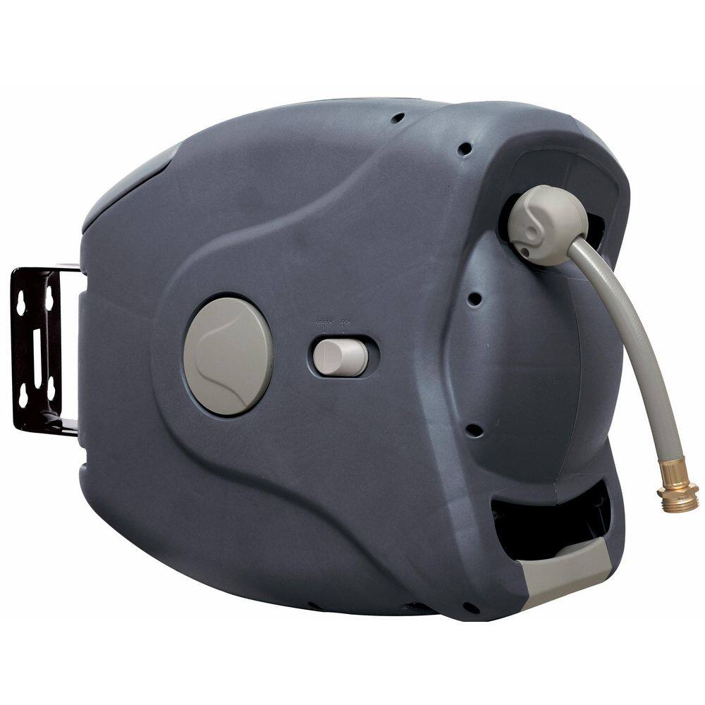 Sunneday XG-30B Retractable Garden Hose 100ft 5/8″ Charcoal