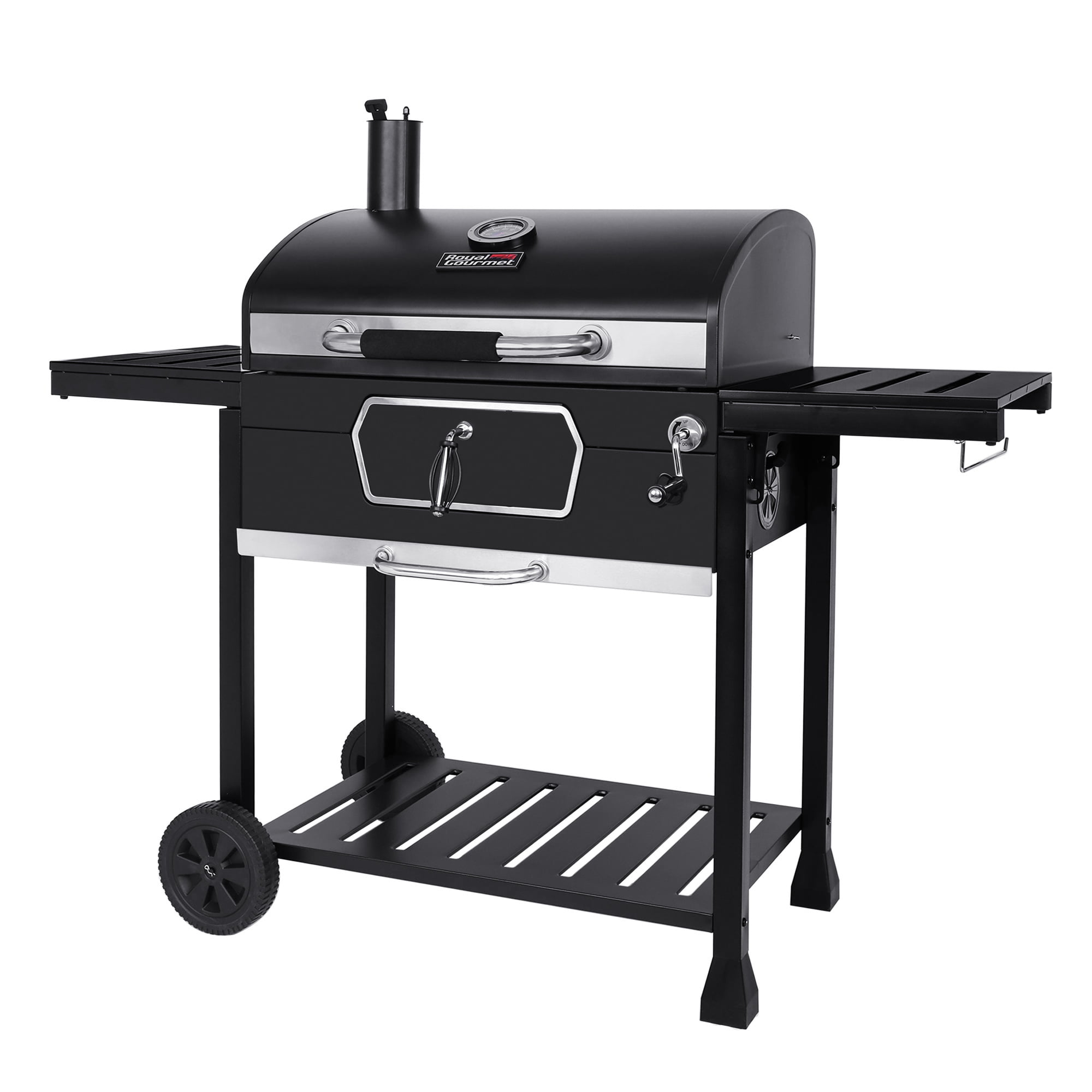 Royal Gourmet 30″ CD2030AN Deluxe Charcoal Grill. BBQ Smoker Picnic Camping Patio Backyard Cooking. Black