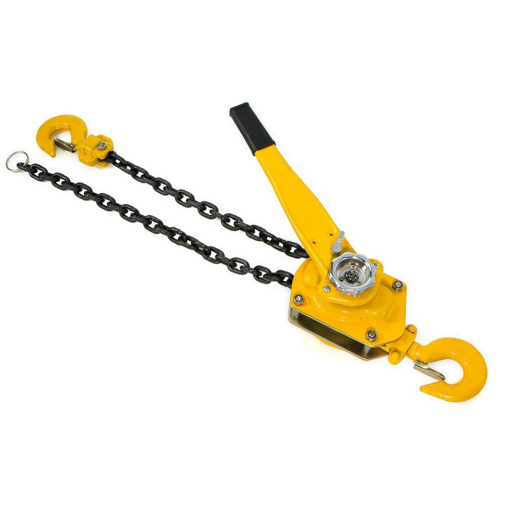 XtremepowerUS 58106-H 3-Ton Steel Block Chain Lever Hoist Puller Lifter 5 ft.