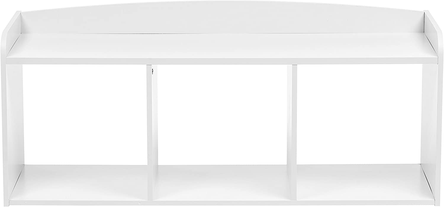 IRIS  Kids Furniture White 3-Compartment Wood Kids Bookcase (13.39-in W x 17.09-in H x 39.92-in D)