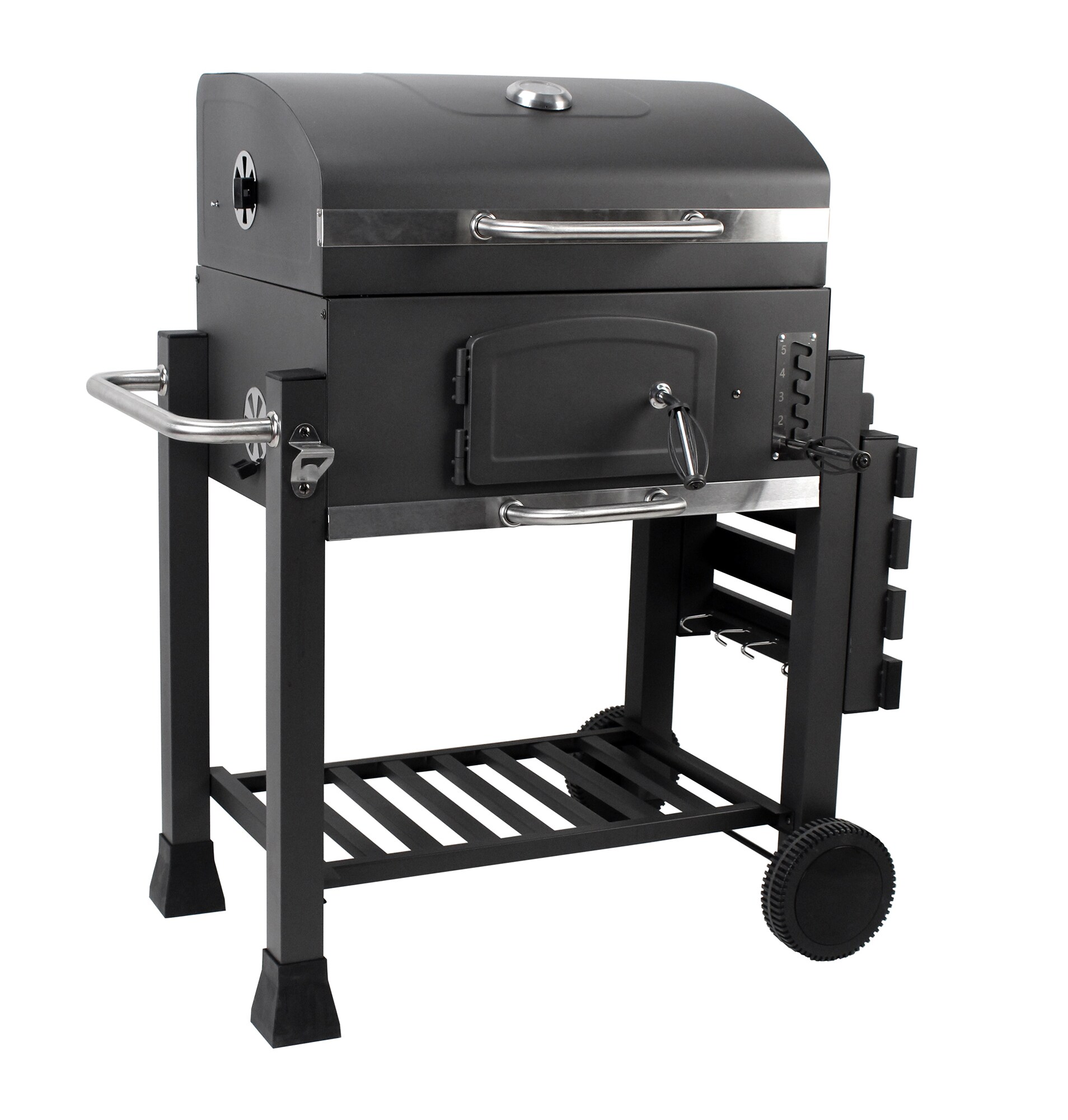 GRILLFEST 24-in W Black Charcoal Grill