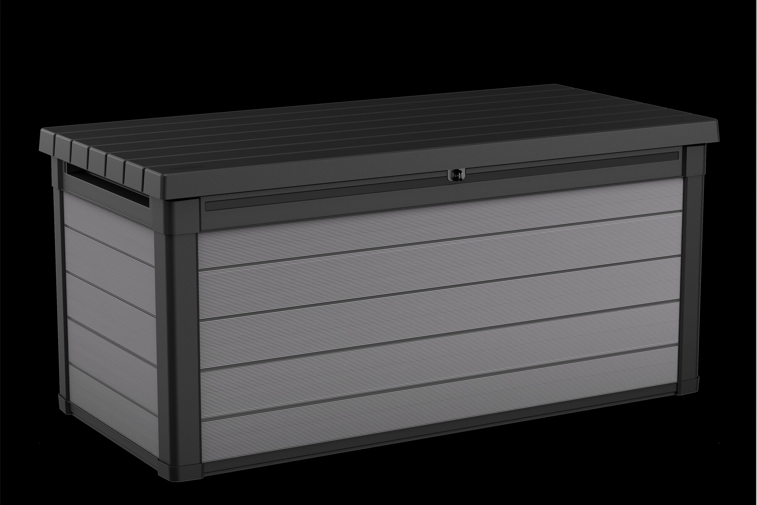 Winston Porter Arrion 150 Gallons Gallon Water Resistant Resin Lockable Deck Box in Dark Grey