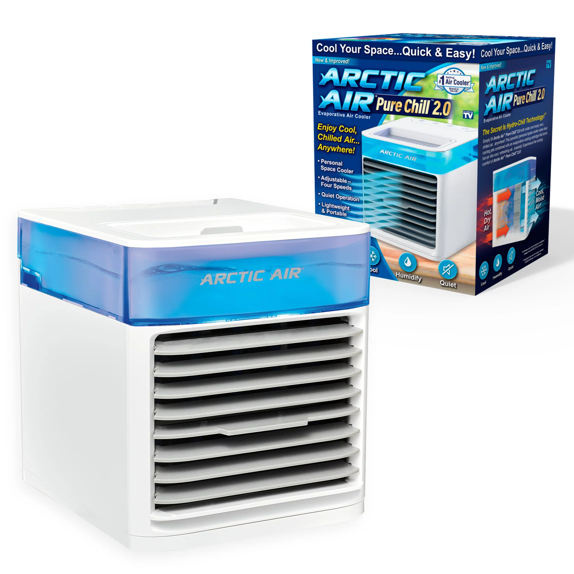Arctic Air Pure Chill 2.0 Powerful Personal Air Cooler. As Seen On TV