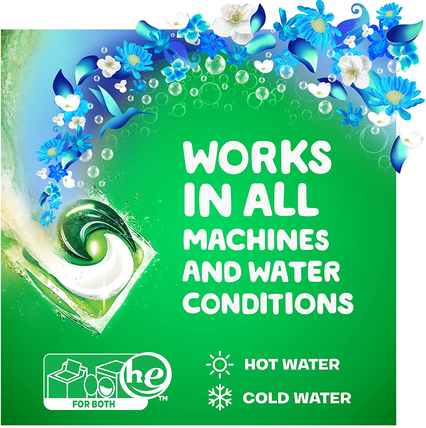 Gain flings! Laundry Detergent Soap Pacs. Blissful Breeze Scent. 96 Count