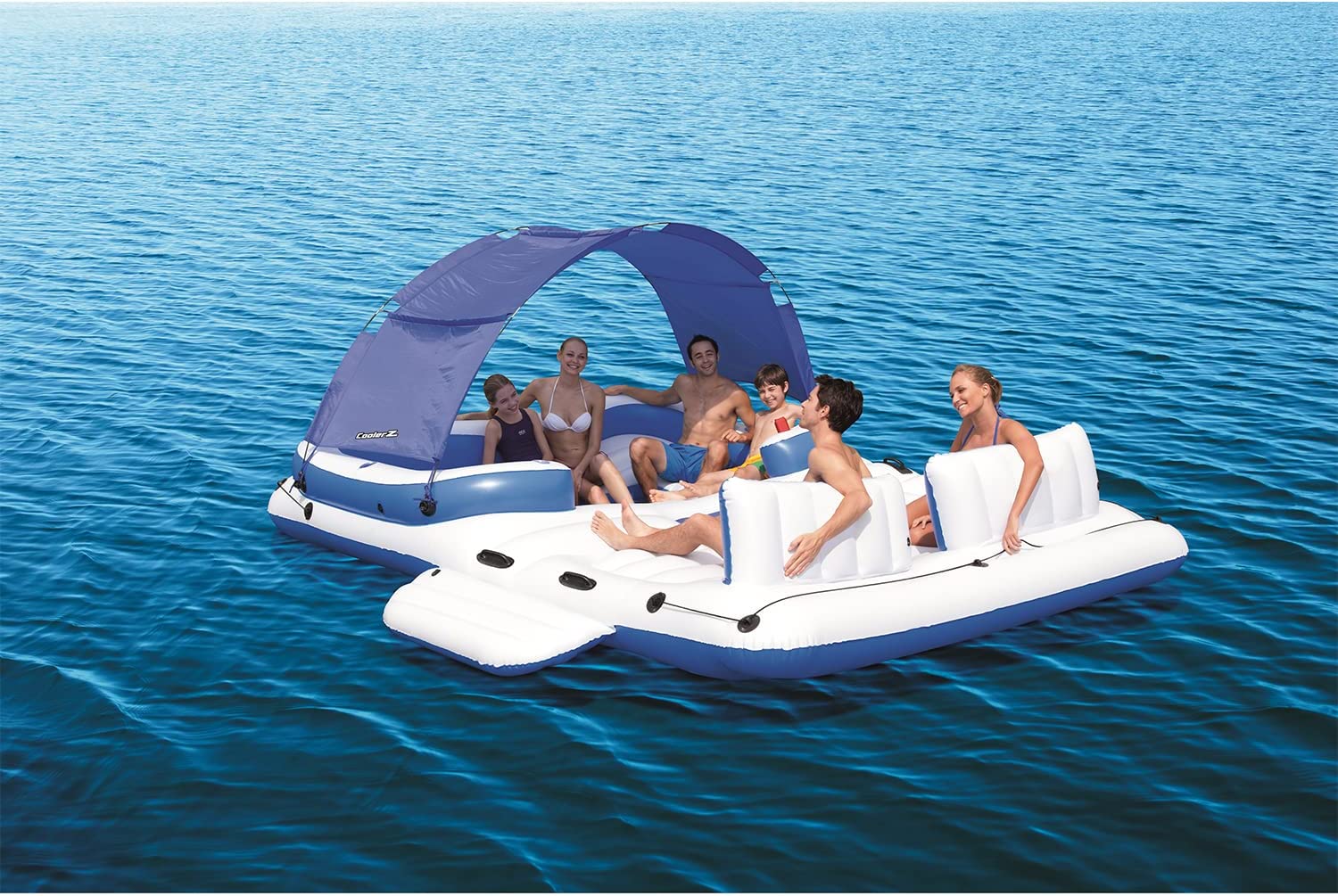 Bestway Hydro Force Tropical Breeze Raft. Blue/White