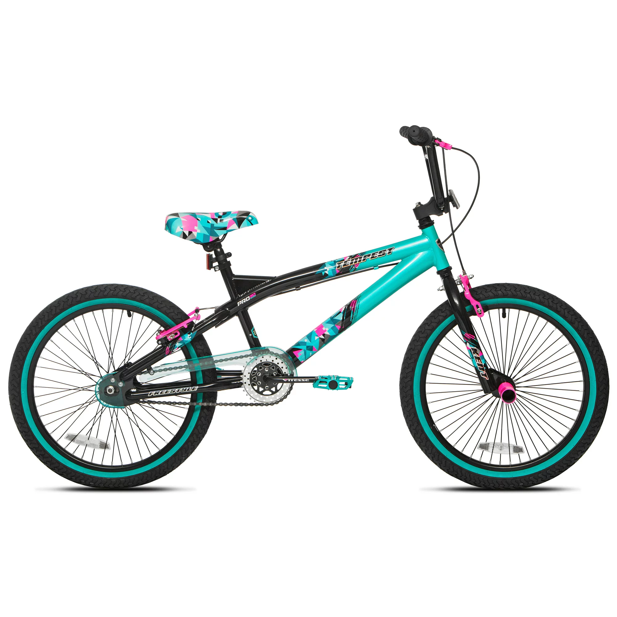 Kent Bicycles 20″ Girl-s Tempest Bicycles. Black/Aqua