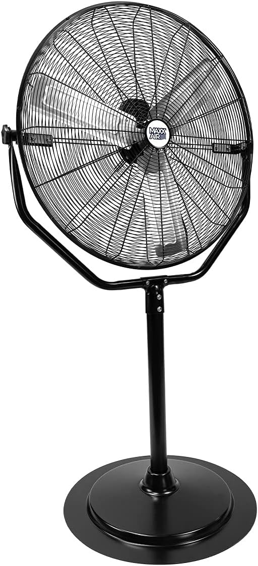 Maxx Air Extreme Power Industrial Pedestal Fan | Heavy Duty 30″ Stand Fan