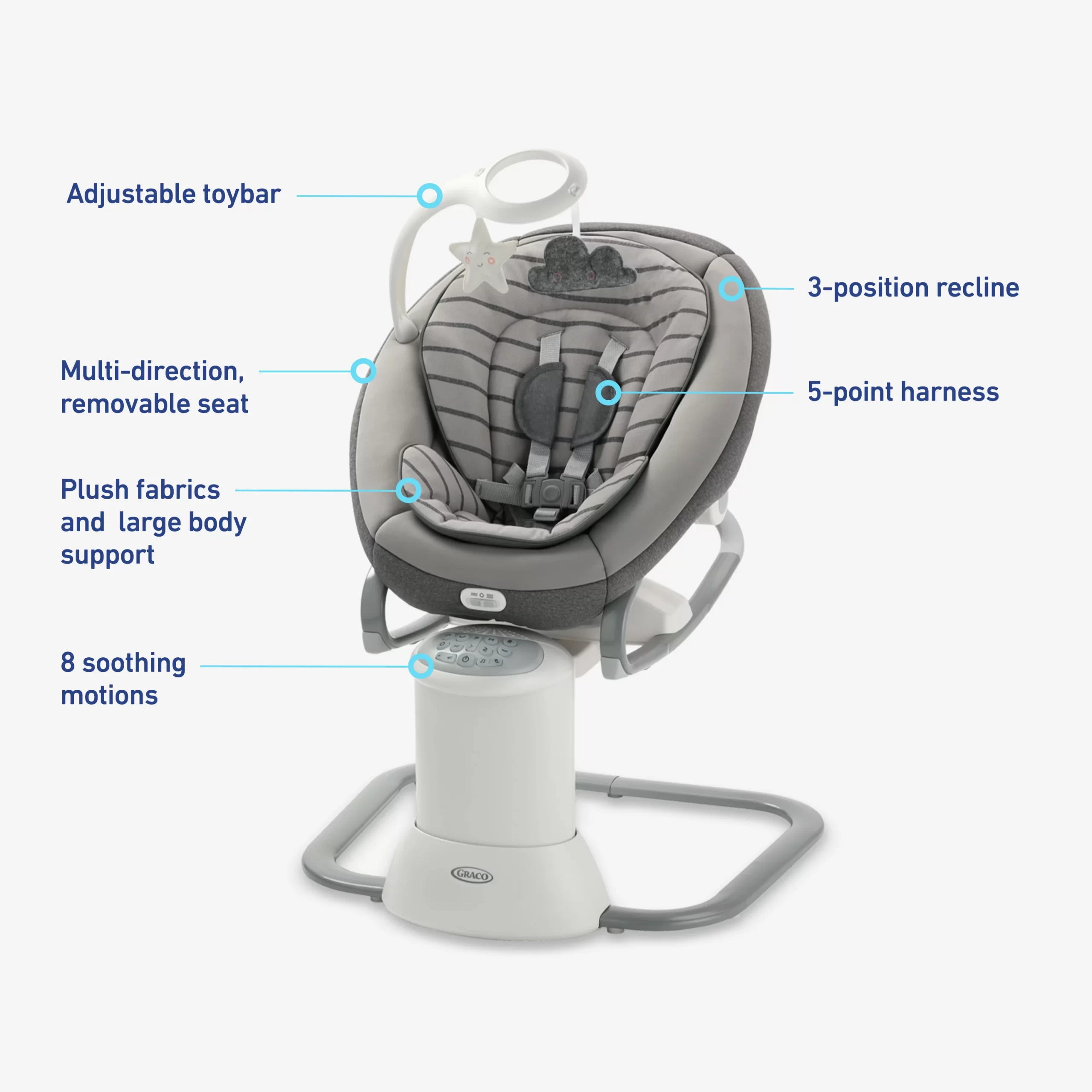 Graco Soothe My Way Swing with Removable Rocker - Maison