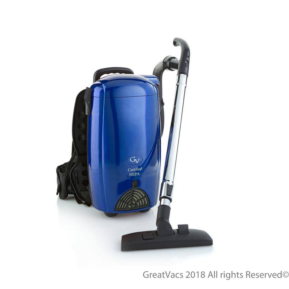 GV 8qt_blue Blue 8 Qt. Light Powerful HEPA BackPack Vacuum Blower Loaded