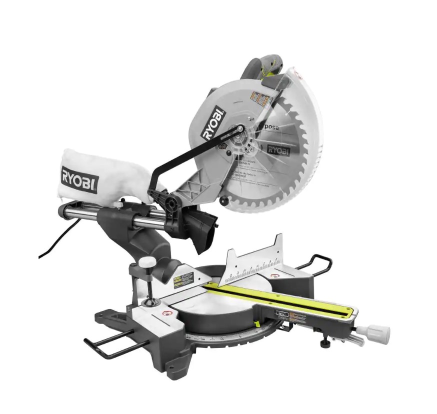 RYOBI Miter Saw TSS121 12 in. Sliding Compound with LED