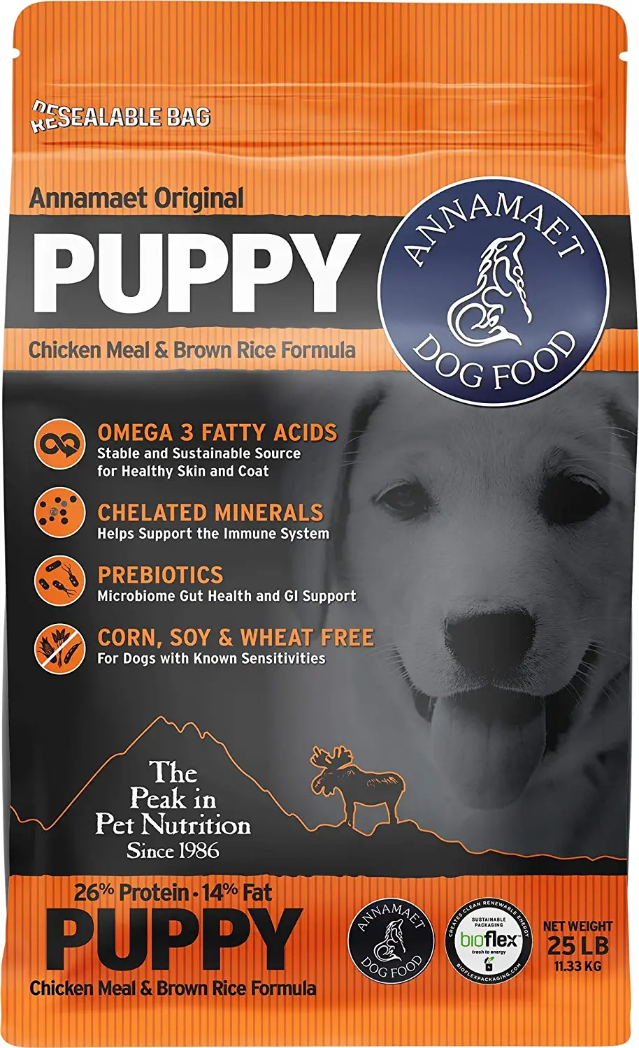 Annamaet Original Puppy Dry Dog Food (Chicken & Brown Rice) 25-lb Bag