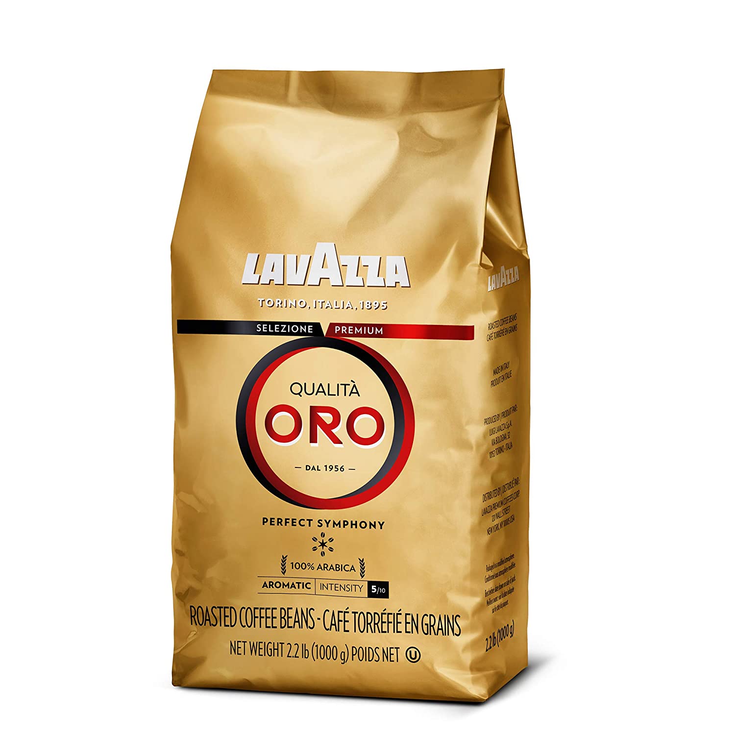 Lavazza QualitÃ Oro Whole Bean Coffee Blend. Medium Roast. 2.2 Pound (Pack of 1) .100% Arabica. Central America & African highland origins. Fruity & Aromatic