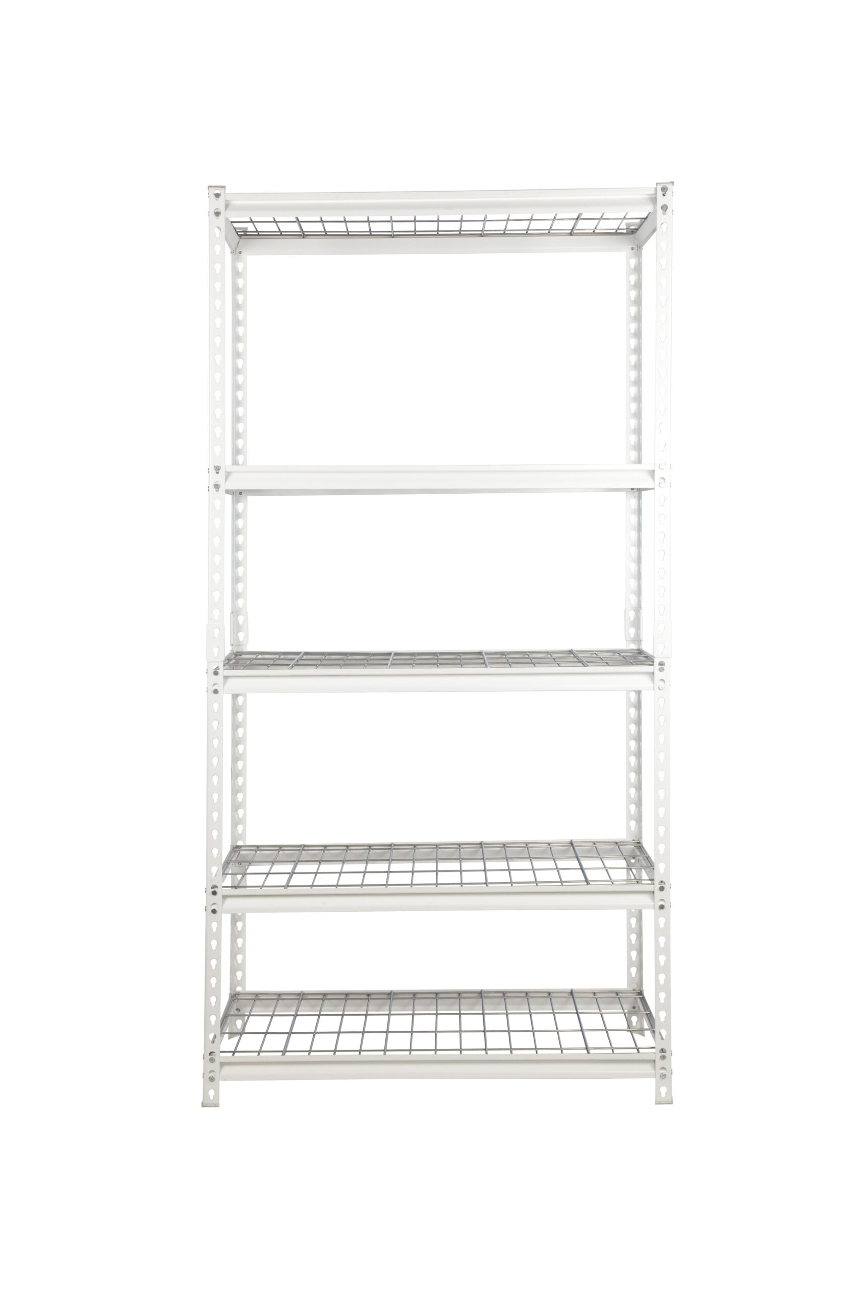 Pachira 48″W x 24″D x 72″H 5-Shelf Steel Shelving. White