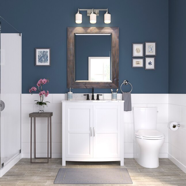 Progress Lighting  Alexa 22-in 3-Light Brushed Nickel Modern/Contemporary Vanity Light