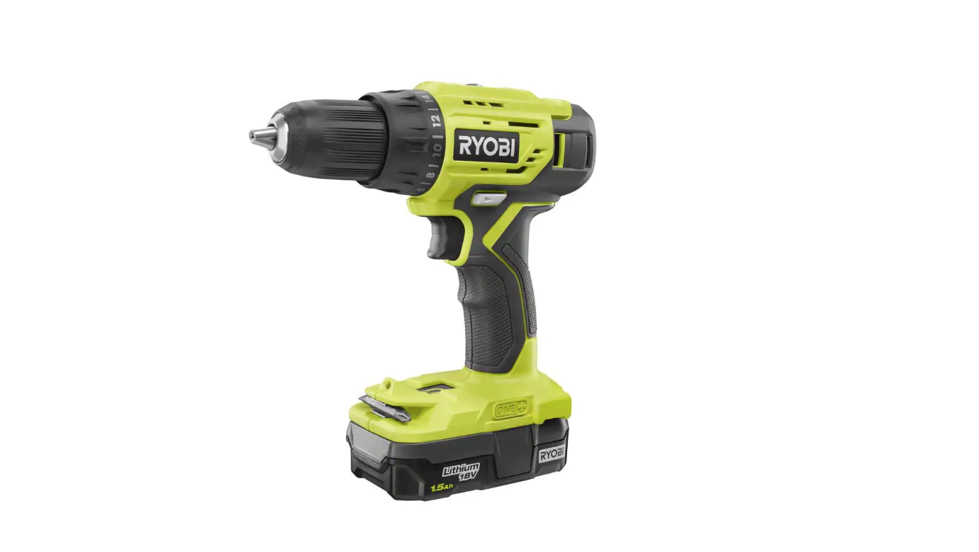 RYOBI PCK101KN ONE+ 18V Lithium-ion Cordless 3-Tool Combo Kit with (1) 4.0 Ah Battery. (1) 1.5 Ah Battery. Charger. and Bag