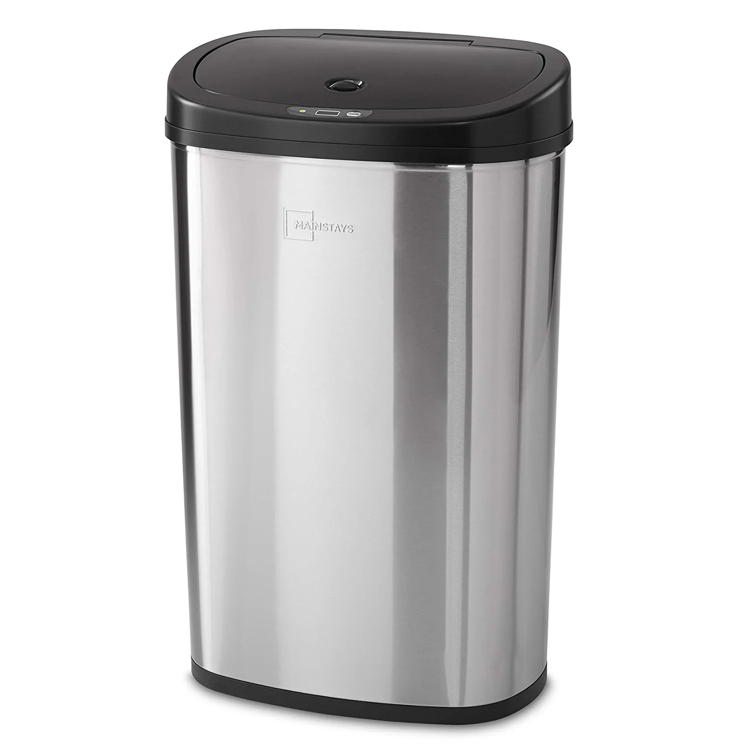 Mainstays 13.2 gal /50 L Motion Sensor Kitchen Garbage Can. Stainless Steel