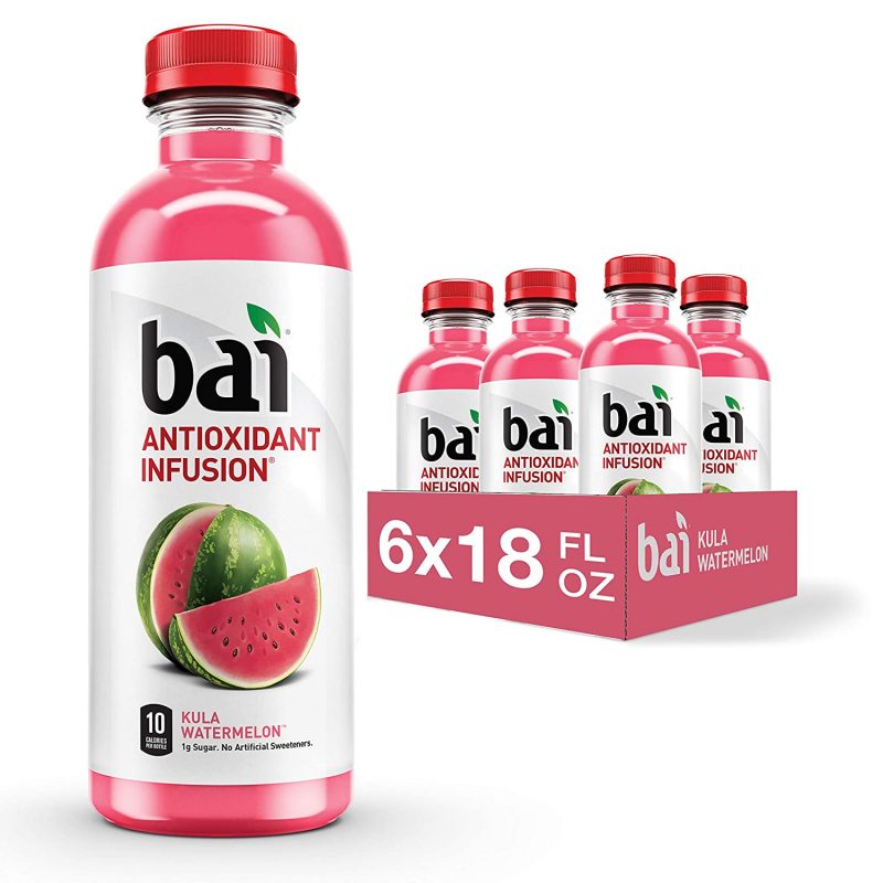 Bai. Kula Watermelon. Antioxidant Infused. 18 Ounce Bottles. 6 Count